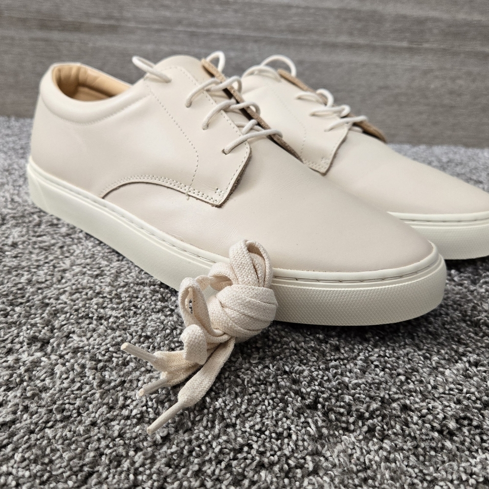 Nisolo Men's Low-Top Sneakers in Light Beige - Picture 10 of 14